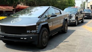 cybertruck Mexique police cartel