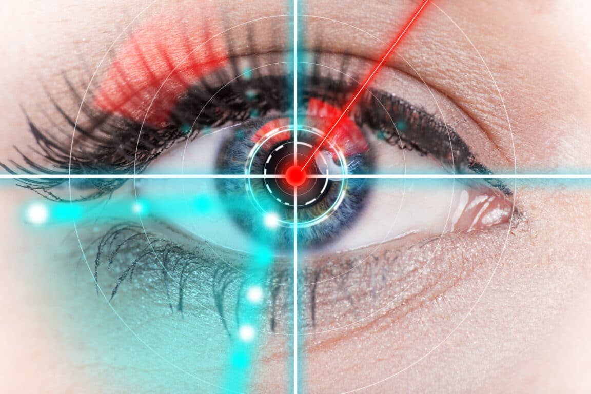 yeux laser