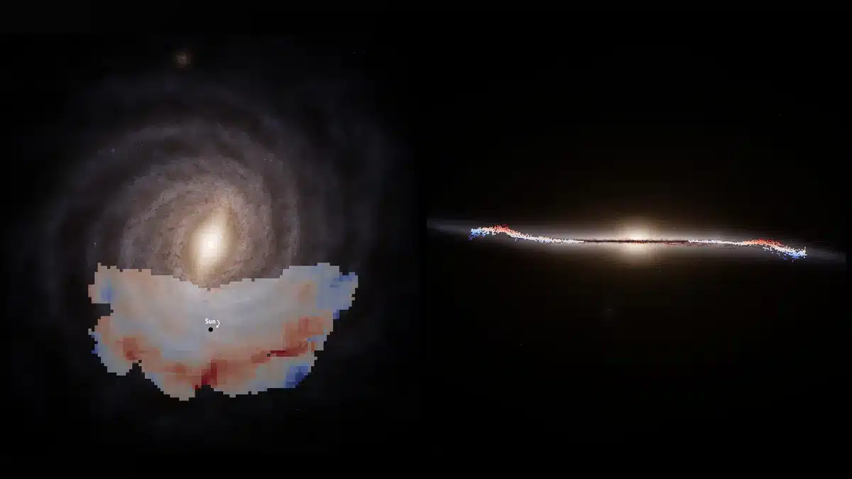 galaxie étoile vague ondulation