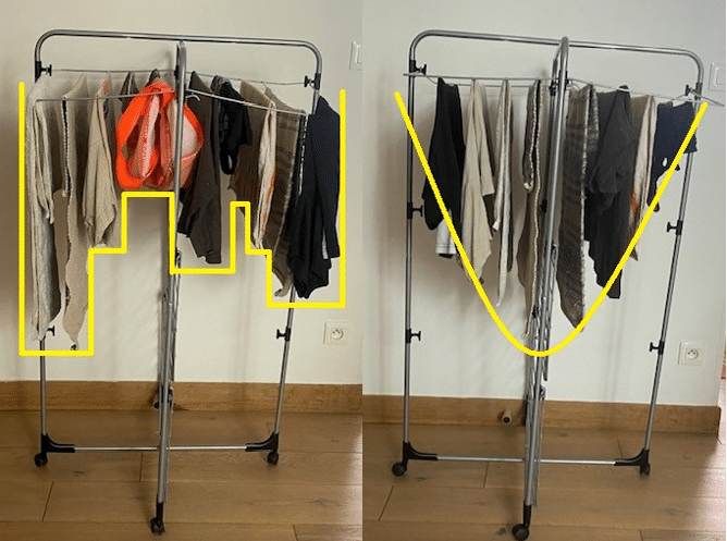 sécher lingue arc-en-ciel