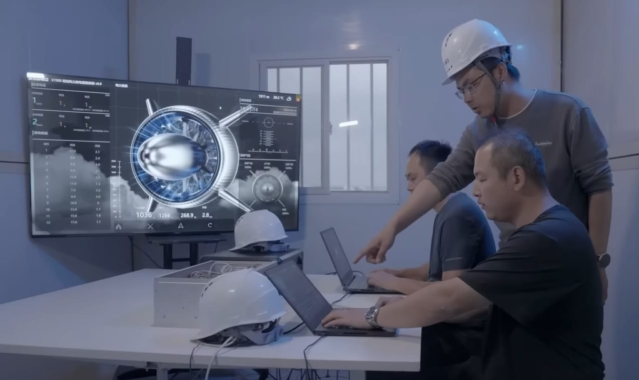 centrale éolienne volante chine