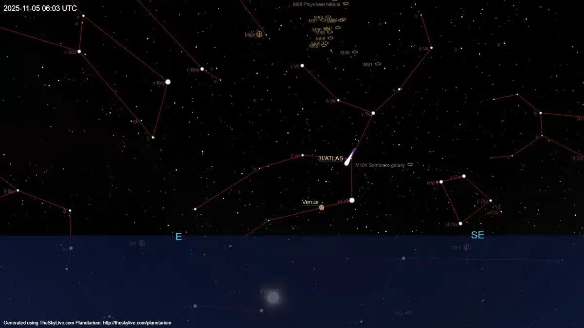  comète interstellaire 3I/ATLAS